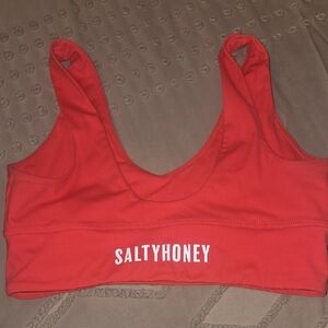 SaltyHoney Women's Red Sports Bralette